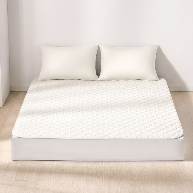 데시뉴 에센스 항균 누빔 침대패드 고정밴드형, 아이보리