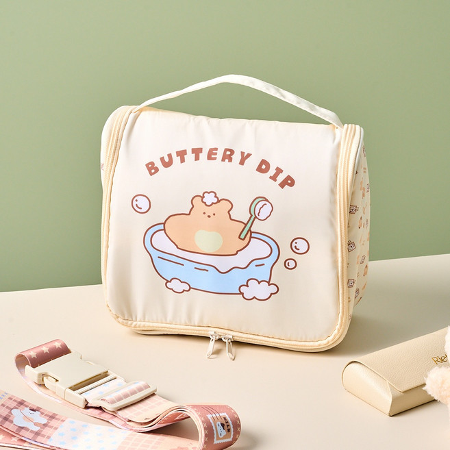 버터 버터샵 트래블 걸이형 베이커리 버터곰 여행파우치