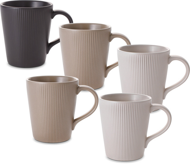 토리니 담음 온감 머그컵 330ml 5종, 코코넛 크림 + 샌드 브라운 + 차콜 그레이, 1세트