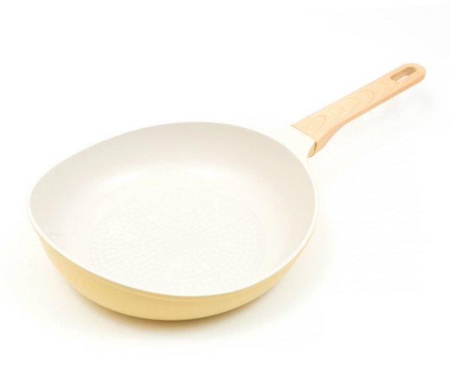 셰프리아 IH 피크닉 세라믹 라이트 롤링팬 옐로우, 26cm, 1개