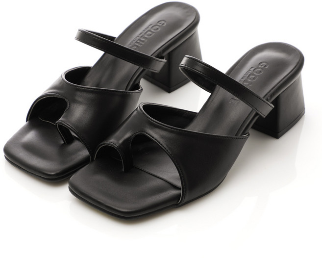 갓슈 여성용 아젤라 쪼리 토오픈 미들힐 뮬 5cm