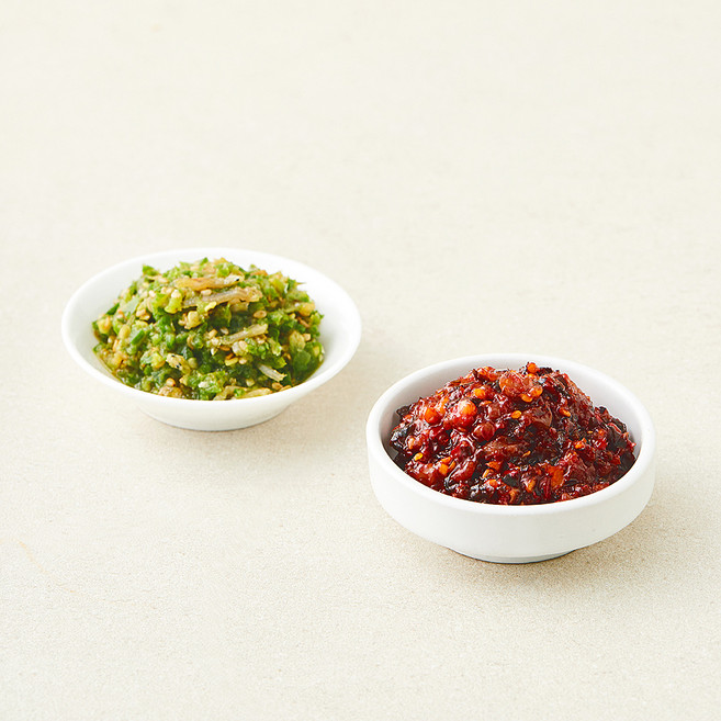 도들샘 멸치고추다짐 55g + 고들빼기낙지 비빔장 70g 세트, 125g, 1세트