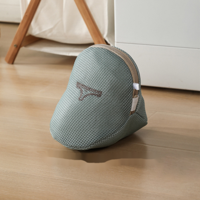 마리조아 메쉬 브라 속옷 다용도 세탁망 팬츠용 20 x 18 cm, 그린, 1개