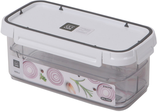 Changsin Living 昌信生活 SkyLock Wide 4格保鮮盒 2號, 容器 + 蓋子, 1組