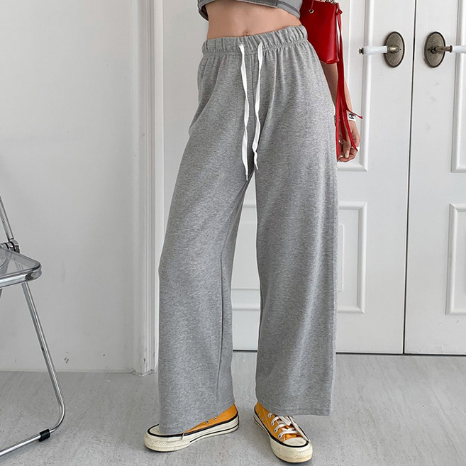 라라온 여성용 밴딩 일자 면 긴바지 TSP1003