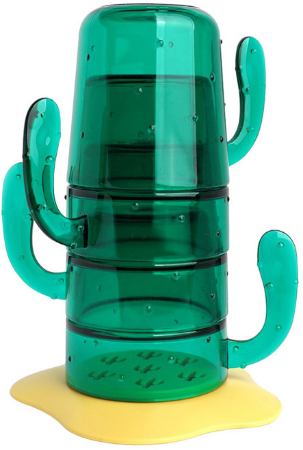 이십이도 아동용 머스픽 선인장컵 4 in 1 세트, 혼합색상, 1세트