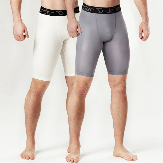 디펜더 남성용 스포츠 런닝 5부 반바지 2종 세트 SH