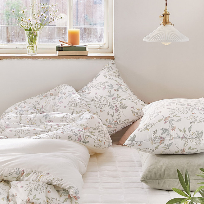 파르페by알레르망 로지 60수 면모달 극세사 차렵이불 + 베개커버 + 패드 세트