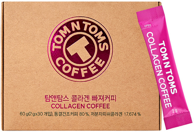 탐앤탐스 콜라겐 빠져커피 2g, 30개입, 1개