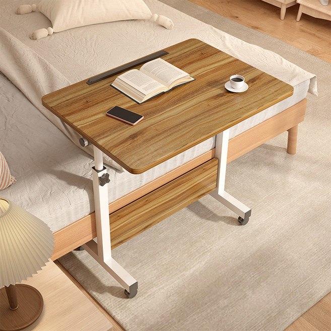 각도조절 이동식 보조 사이드 책상, 월넛