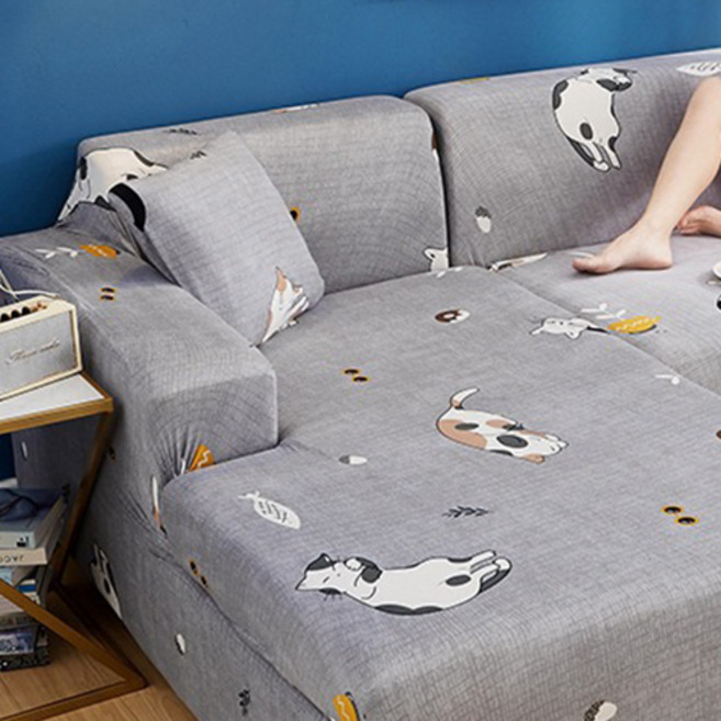 깔끔하고 간편하게 씌우는 소파커버 + 쿠션커버 2p 세트, 12, 1개