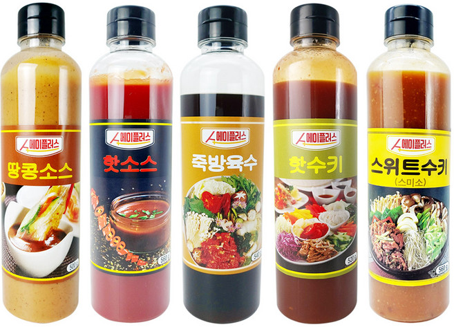 에이플러스 월남쌈 샤브샤소스 패밀리 5종 세트, 1세트