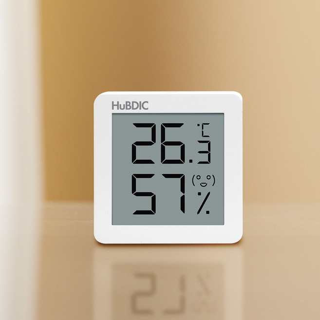 휴비딕 디지털 온습도계 HT-7 미니, 화이트, 1개