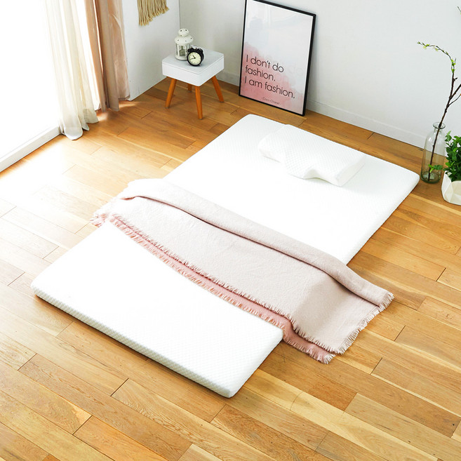 라꾸라꾸 메모리폼 토퍼 매트리스 CBK-1150, 화이트, 7cm