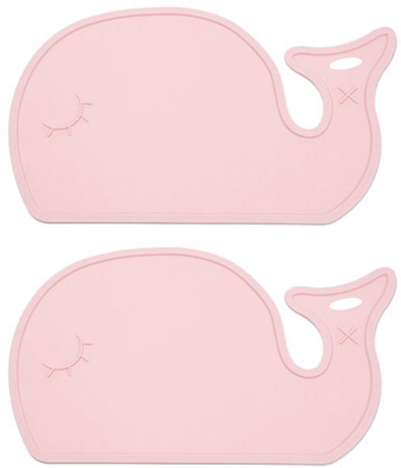 몬스펫 반려동물 오염방지 논슬립 고래 방수매트 소형, 핑크, 2개