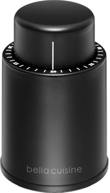 벨라쿠진 블랙라인 와인 진공스토퍼, 세이버 블랙, 1개