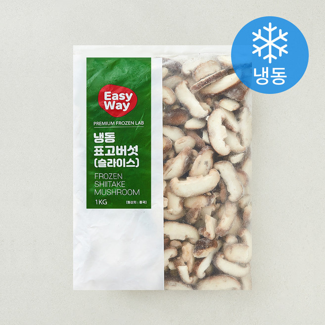 식재료마당발 Easy Way 표고버섯 슬라이스 (냉동), 1개, 1kg