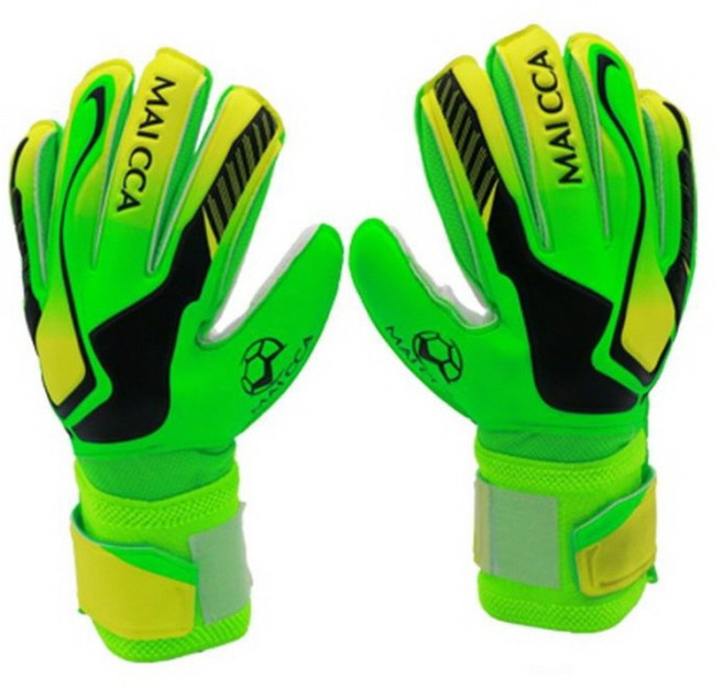 MAICCA 마이카2 축구 골키퍼 장갑 양손착용, 그린, 1세트
