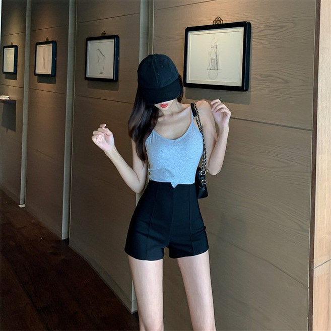 女款緊身高腰熱褲