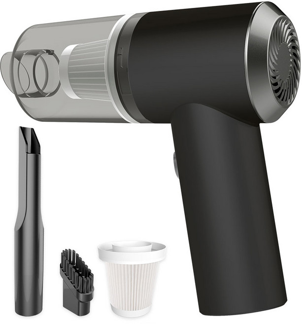 시크릿 EASY100 차량용 핸디 무선 진공 청소기 블랙, econer_T2(휴대용 무선청소기), ICR18650(전지)