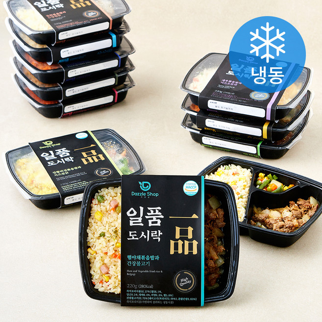 다즐샵 일품도시락 220g x 11팩 세트 (냉동), 1세트, 2420g