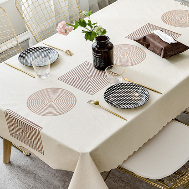 알럽홈 가든 스퀘어 랜덤 픽쳐 커피 테이블 커버, TYPE2, 130 x 190 cm