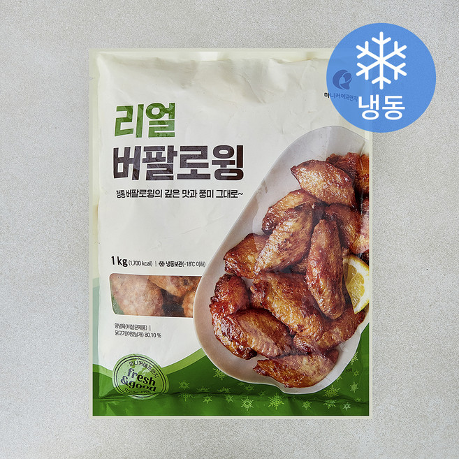 마니커에프앤지 리얼 버팔로윙 (냉동), 1kg, 1개