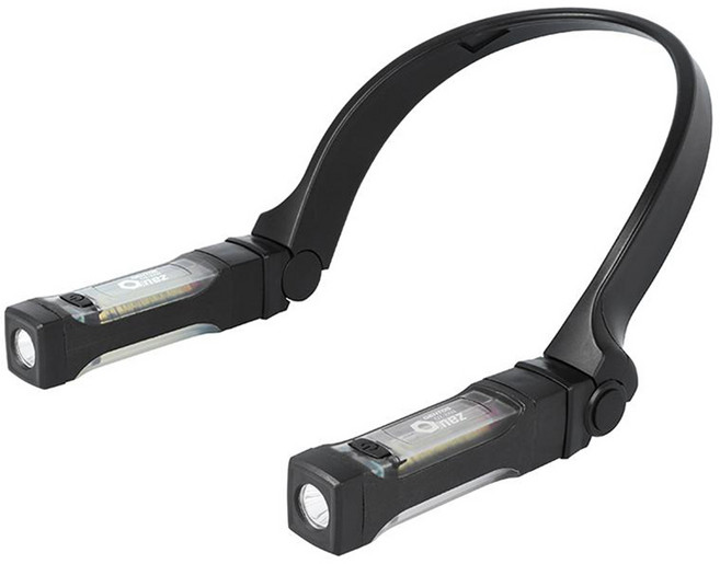 GENTOS 掛頸式工作燈 110流明 IP54 OZ-2XN, 黑色, 1個