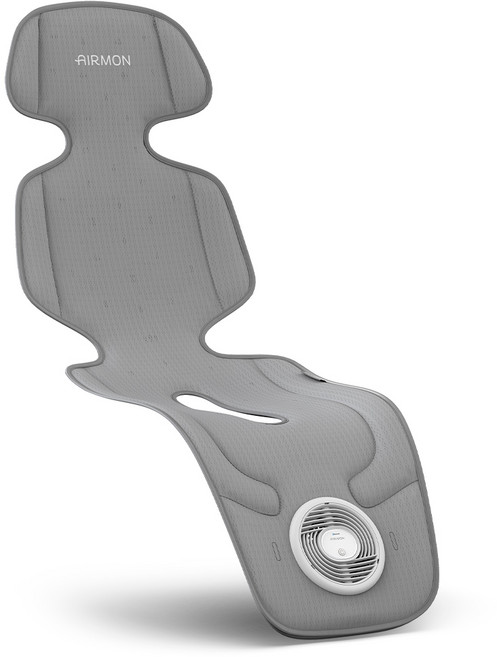 크림하우스 에어몬2 유아용 쿨시팅매트 프리미엄, 롱 다크그레이, 1개