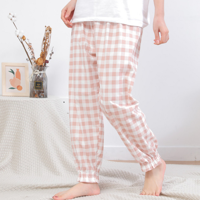 쁘띠쁘랑 여성용 미미캐츠 밀키체크 트리코트 기모 파자마 9077