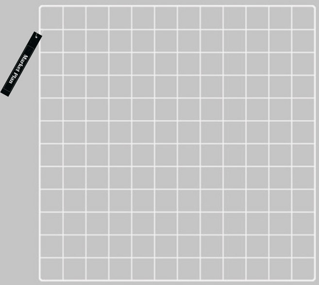 마켓플랜 인테리어 스틸 네트망 60 x 60 cm, 1개, 화이트