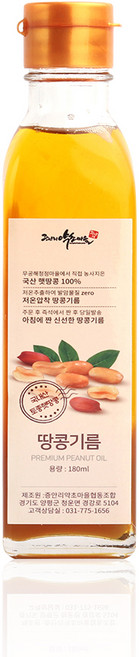Jeungan-ri Herbal Village Cooperative Cold Pressed Hat 花生油, 1個, 180ml