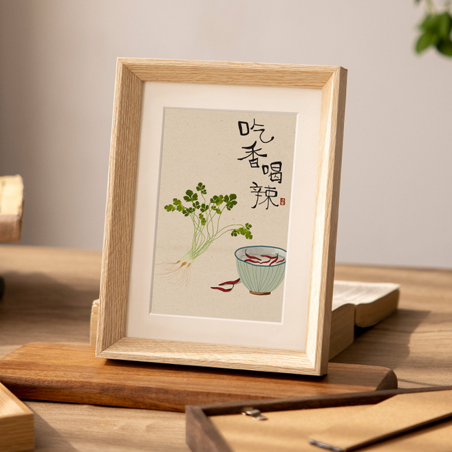 뎁시스 테이블 사진 나무 액자 걸이, 1개, 타입 4