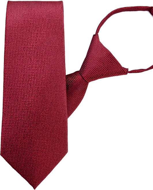 엘르 남성용 자동 지퍼 넥타이