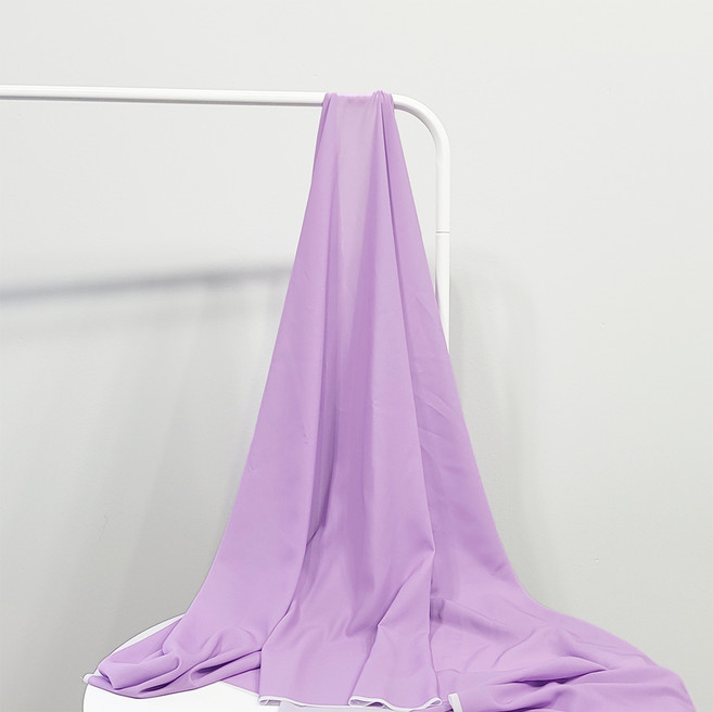 나비손길 두툼한 컬러 쉬폰 원단, 109라벤더, 1개