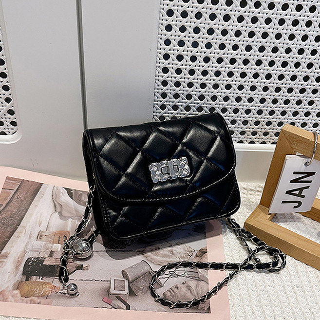 피어니스트 미니멀 토트 퀼팅 체인끈 크로스 백