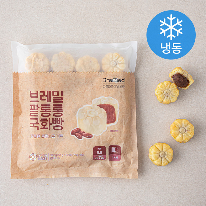 브레밀 팥통통 국화빵 (냉동), 25g, 15개입, 1개