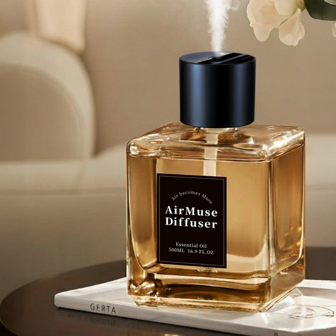 21세기트랜드 에어뮤즈 스마트 전자 프리미엄 자동 방향제 TR4, 1개, 500ml, 허니 프리지아