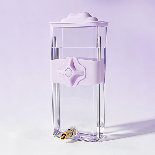 랜보어 앵무새 컬러구름 걸이형 급수기 FREE 8.1 x 5.7 x 18.2 cm, 퍼플, 1개