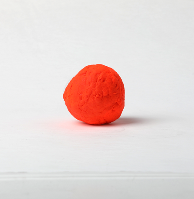 견체공학 탱탱운더볼 강아지 장난감 고무 공, 오렌지, 1개