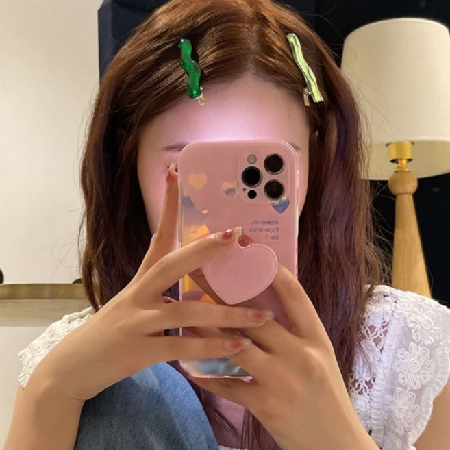 비비뮤아 물결 웨이브 포인트 미니 머리핀 2종 세트 SH119