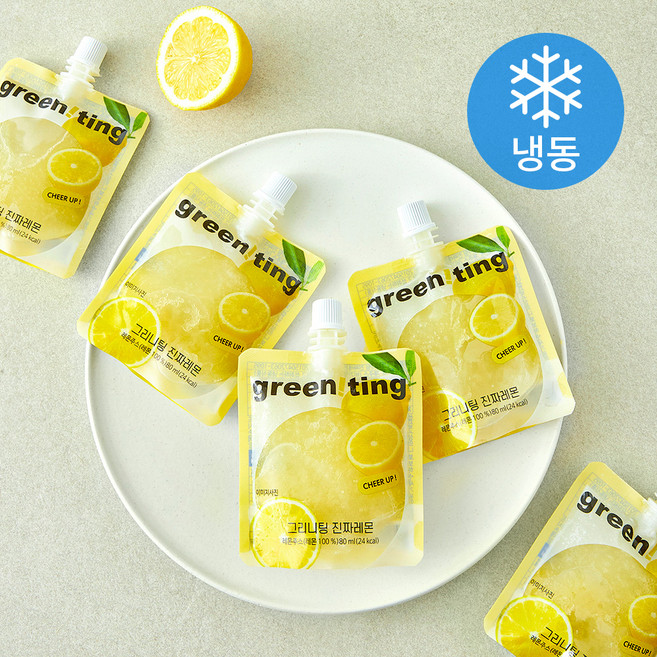 그리니팅 진짜 레몬 5개입 (냉동), 400ml, 1개