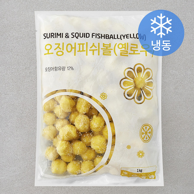 랜시 오징어피쉬볼 옐로우 (냉동), 1kg, 1개