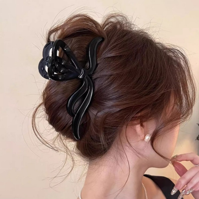 비비뮤아 빅사이즈 하프 나비모양 헤어집게핀 13cm HR1019