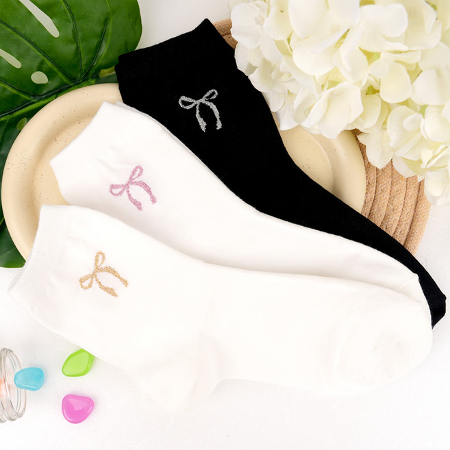 박군 여성용 러블리 양말 3켤레 세트