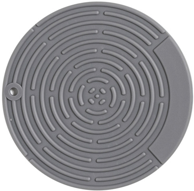 키친팩토리 국산 파스텔 실리콘 냄비받침, 모던그레이, 1개