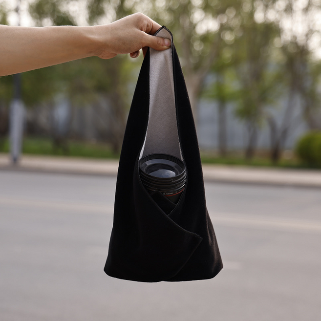 은희마법 카메라 렌즈 클리너 겸용 매직 파우치 블랙 55 x 55 cm, 1개