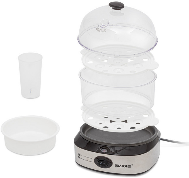 키친아트 전기 라팔 라운드 에그찜기 2단, KA-ESOY360