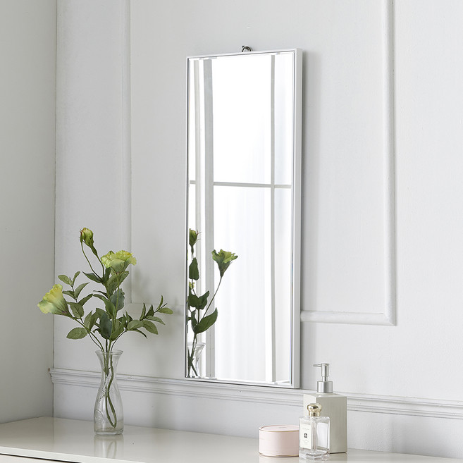 浴室專用壁掛鏡 大, 白色