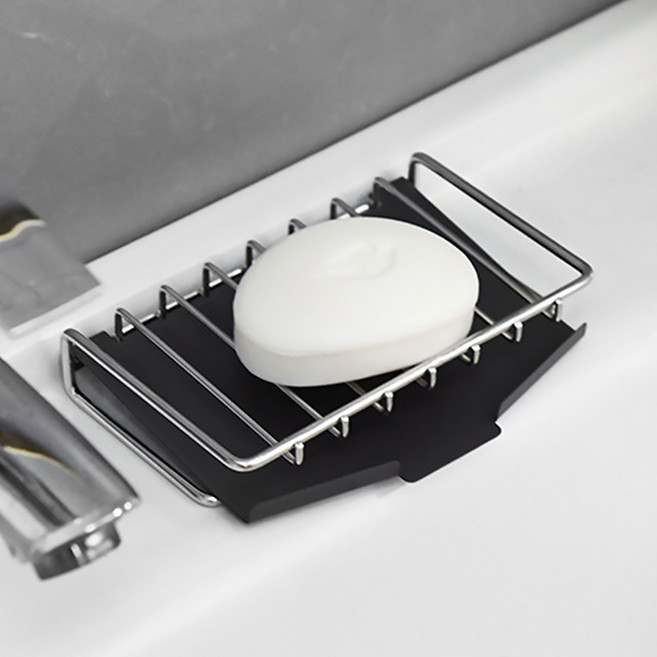 물빠짐 욕실 스텐 비누받침대, 혼합색상, 1개